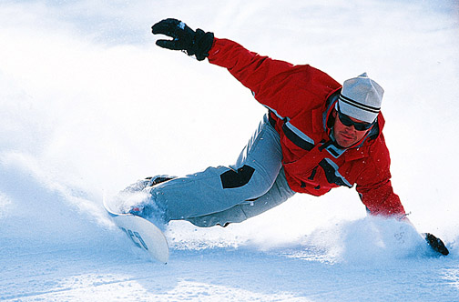 Snowboarder at Lookout Mt.